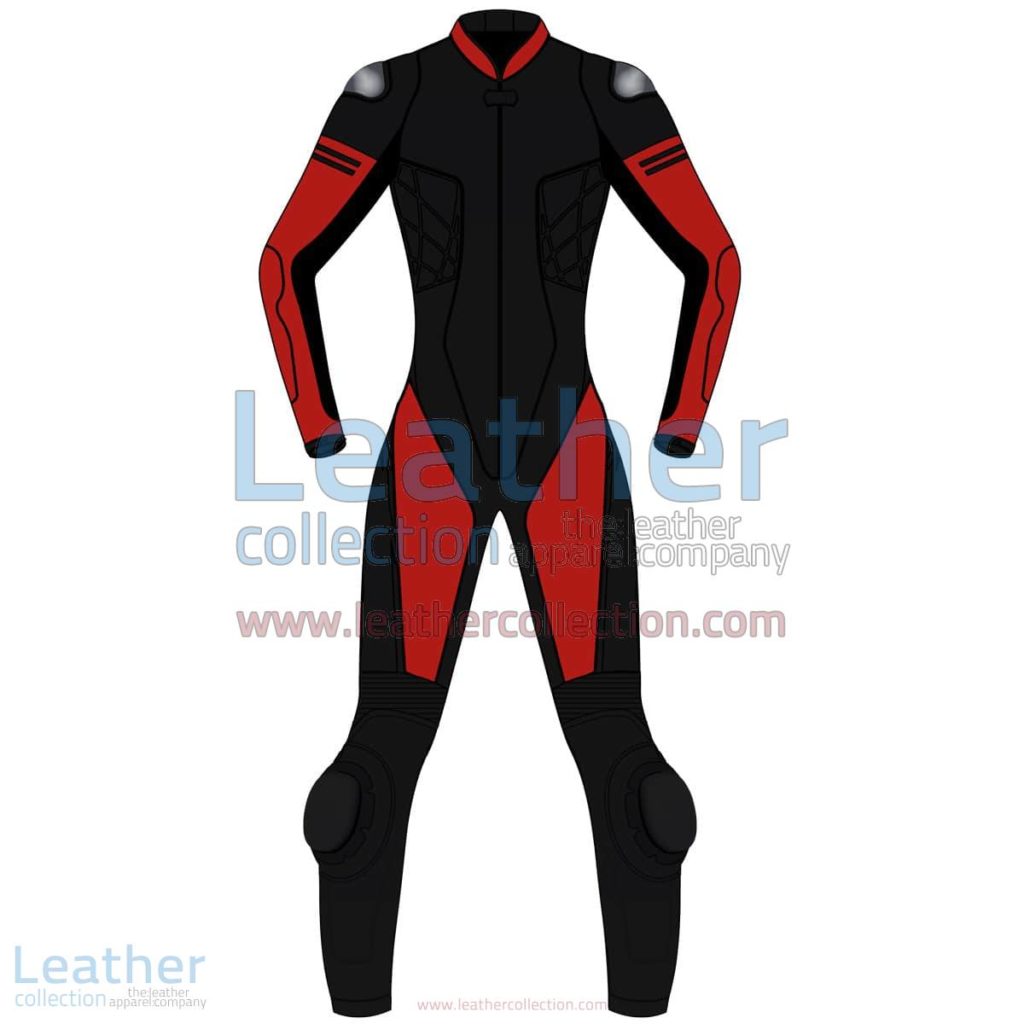 Bi Color One-Piece Motorbike Leather Suit For Women | Bi Color One-Piece motorcycle Leather Suit For Women
