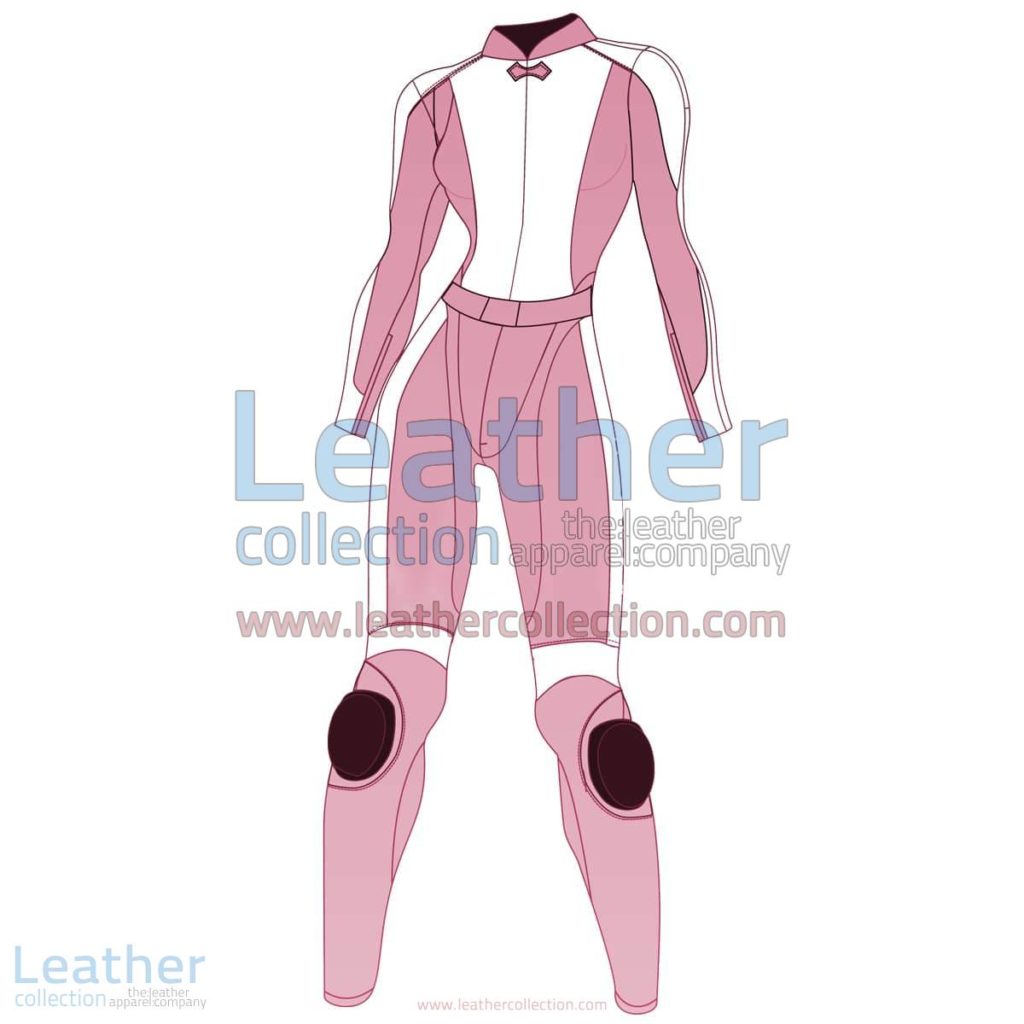 Bi Color Two-Piece Motorbike Leather Suit For Women | Bi Color Two-Piece motorcycle Leather Suit For Women