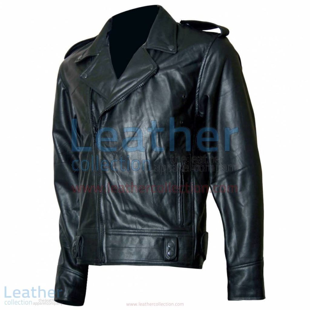 Biker Boyz Smoke Biker Black Leather Jacket | black leather jacket