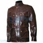 Brad Pitt Curious Case of Benjamin Button Leather Jacket | brad pitt leather jacket