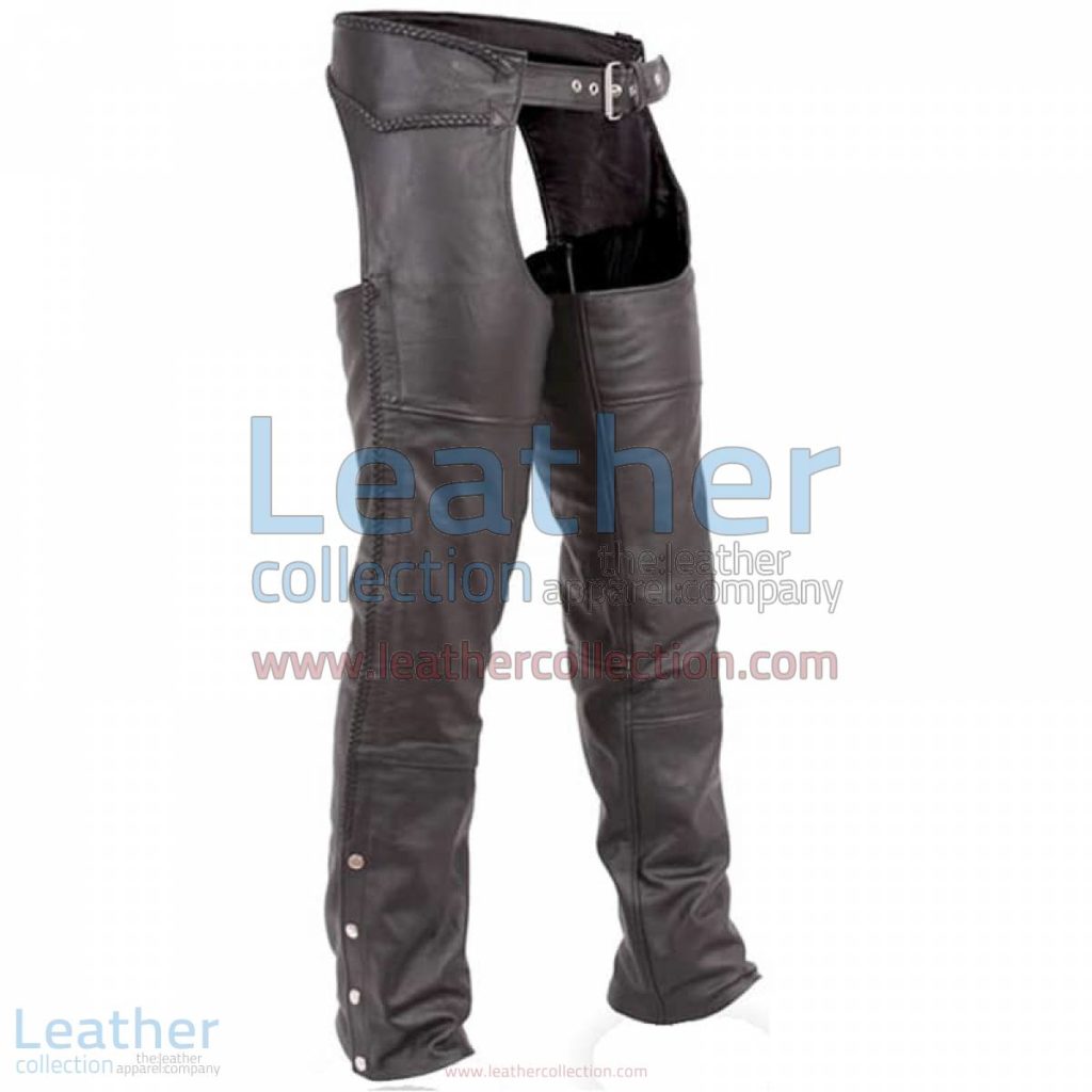 Classic Motorcycle Braided Chaps | motorcycle chaps