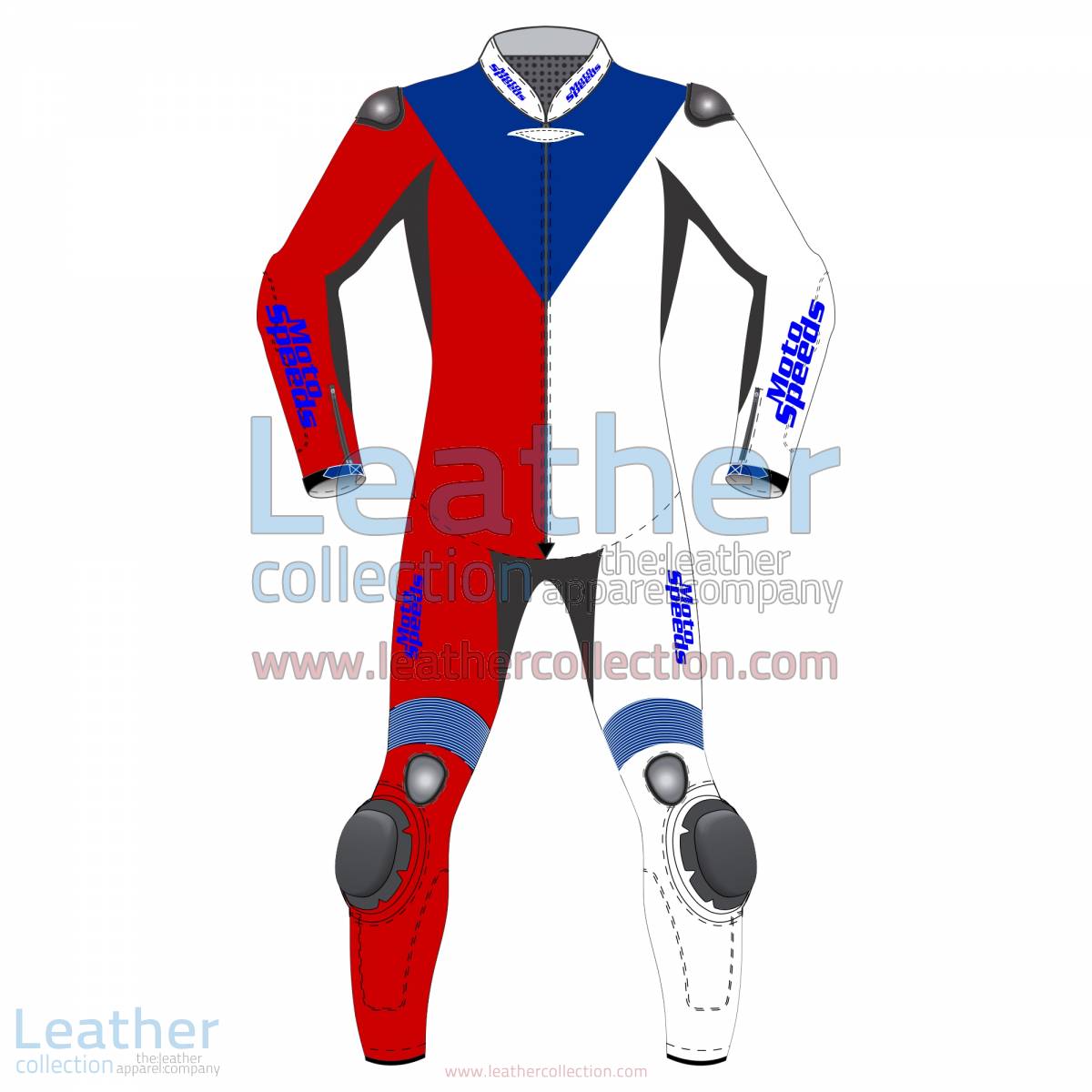 Czech Republic Flag Moto Leathers | moto leathers
