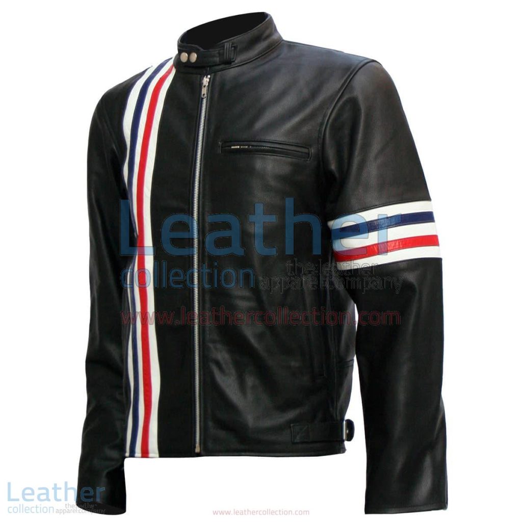 Easy Rider Captain America Biker Black Leather Jacket | easy rider jacket