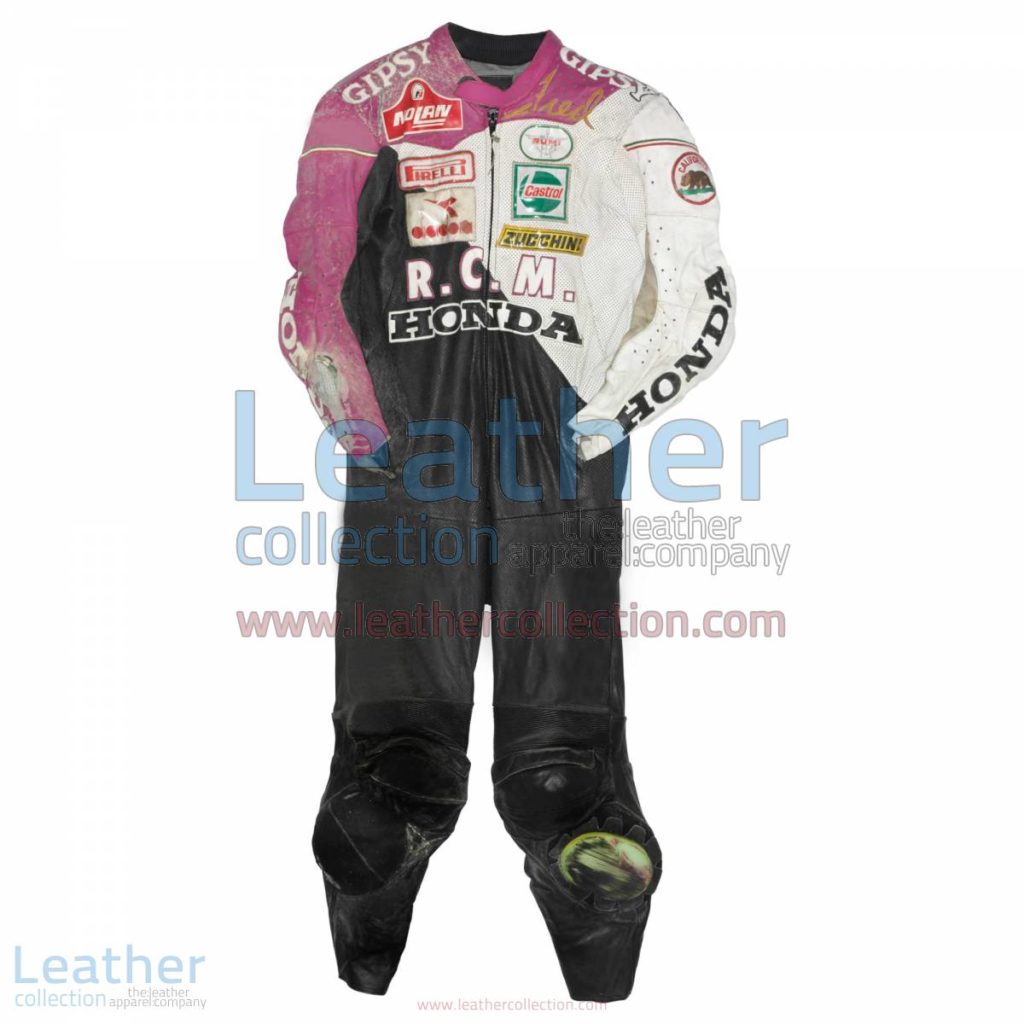 Fred Merkel Honda WSBK 1989 Leather Suit | honda leather suit