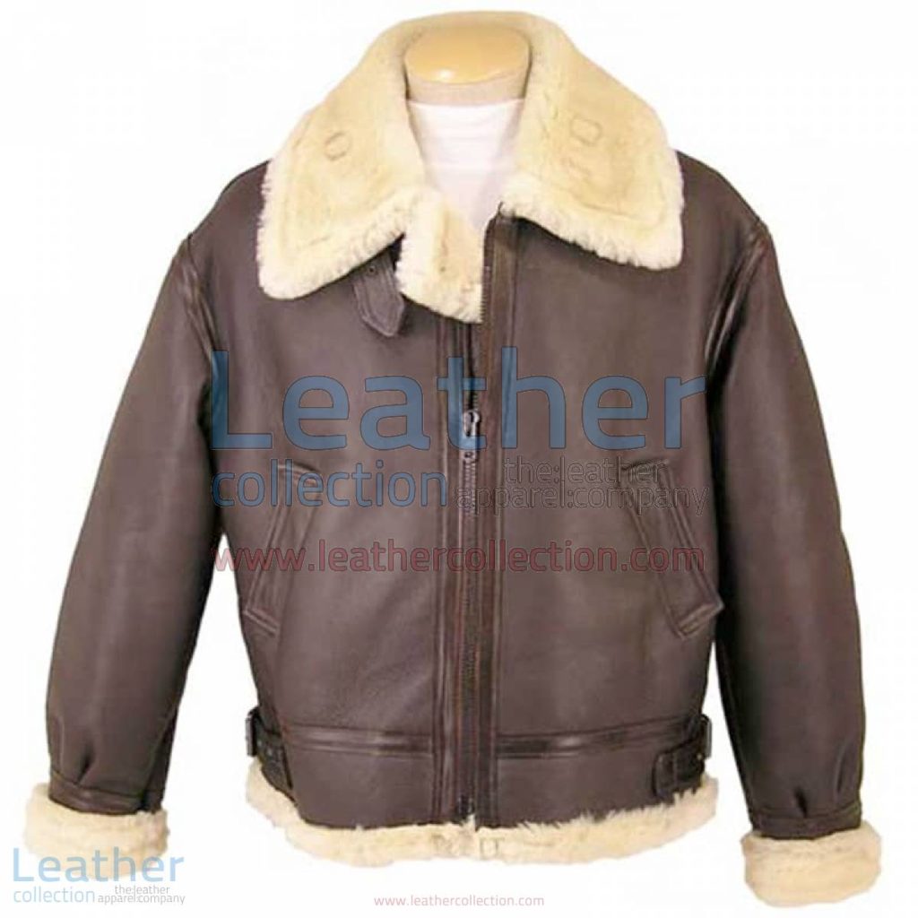 Fur Lined Leather Brown Jacket | fur lined leather jacket