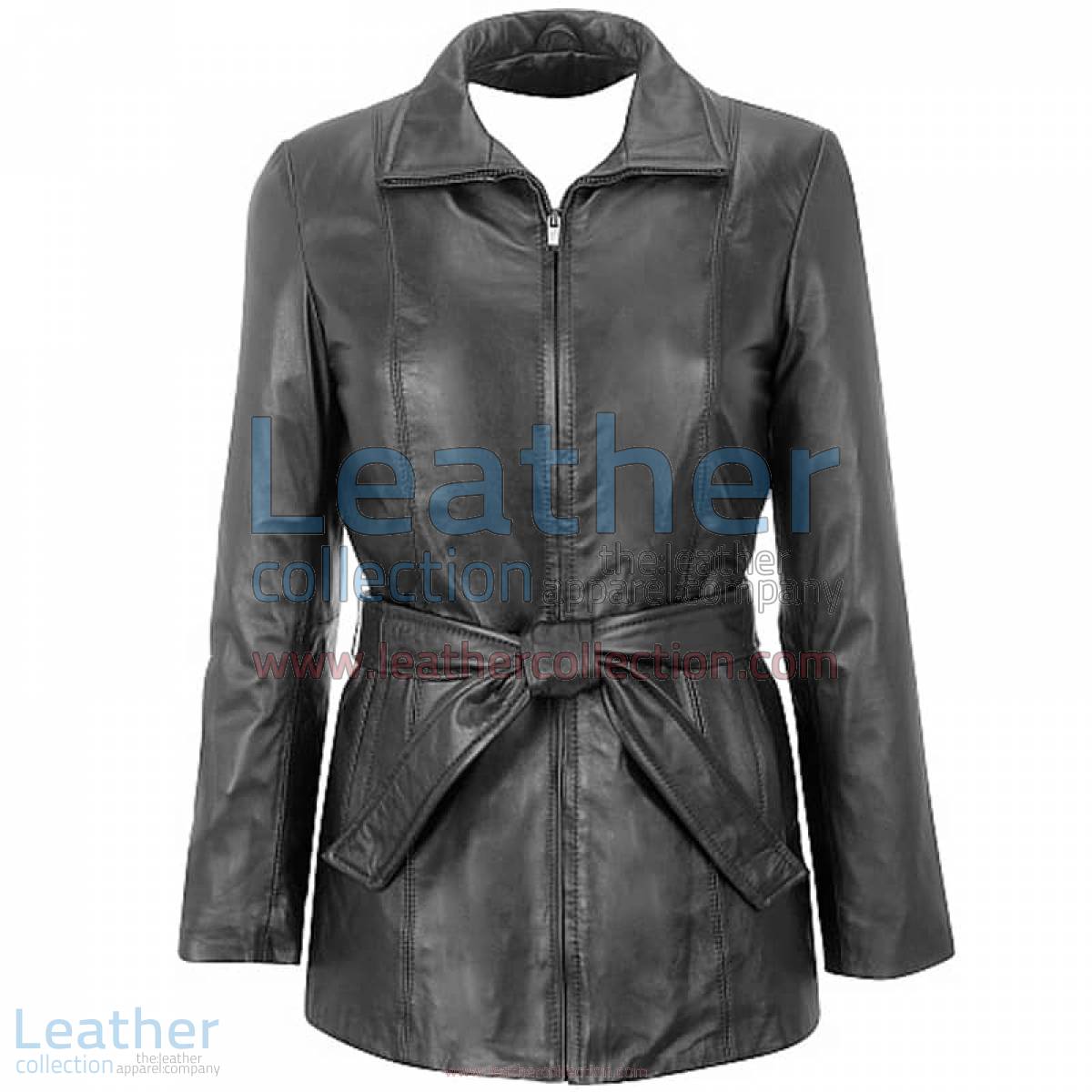 Lambskin Belted Hipster Coat | lambskin coat,hipster coat