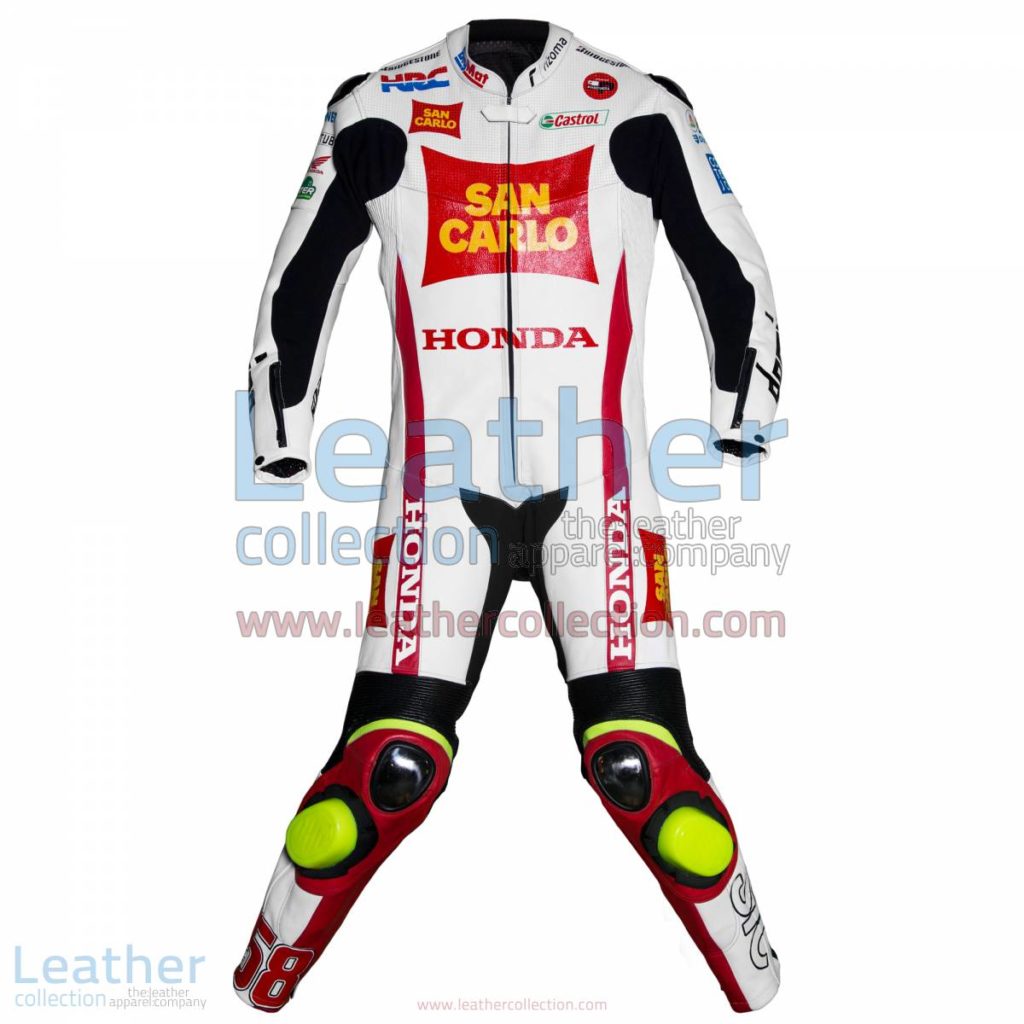Marco Simoncelli Honda 2011 Leathers | marco simoncelli