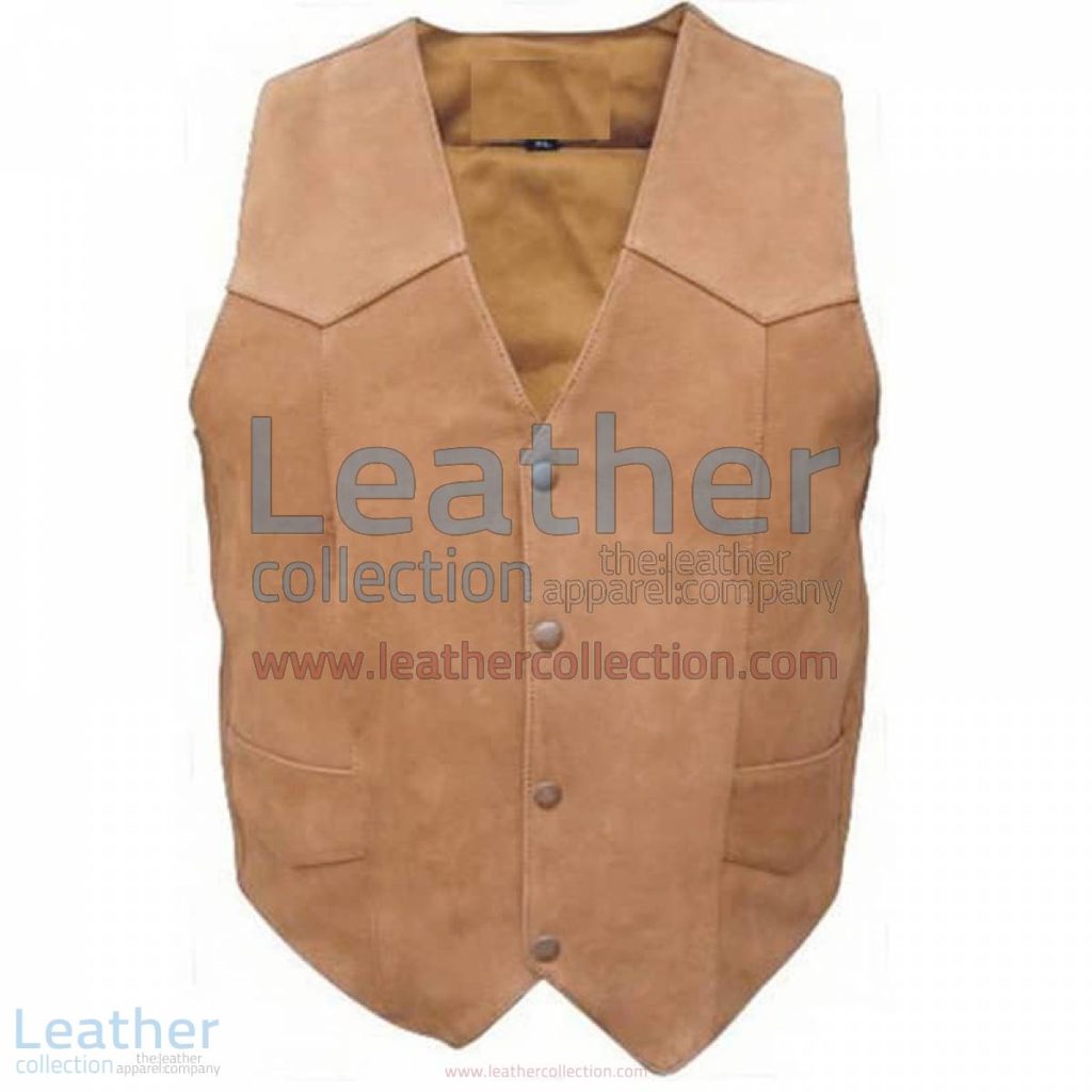Men's Gun Pocket Leather Vest | gun pocket vest