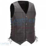 Mens Biker Vest with Gun Concealment Pocket | mens biker vest