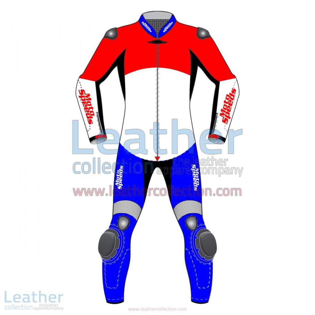 Netherlands Rounded Flag Leather Moto Suit | leather moto suit