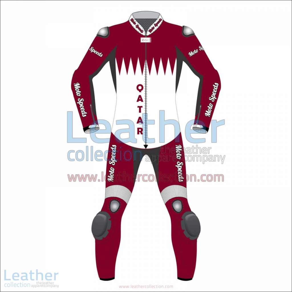 Qatar Flag Motorbike Race Suit | motorcycle race suit