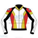 Quad Color Motorbike Leather Jacket For Men | Quad Color motorcycle Leather Jacket For Men
