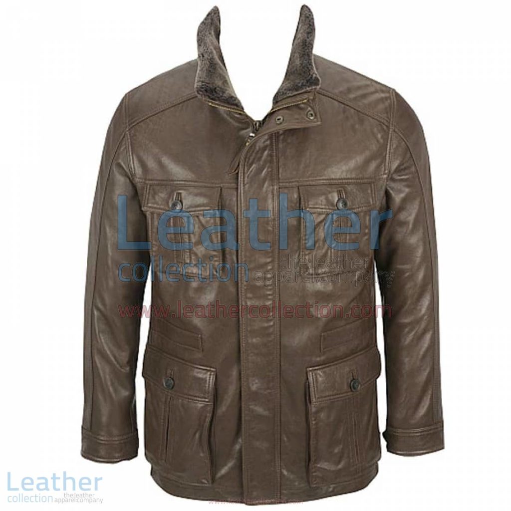 Rugged Lamb Parka with Removable Shearling Collar | shearling collar