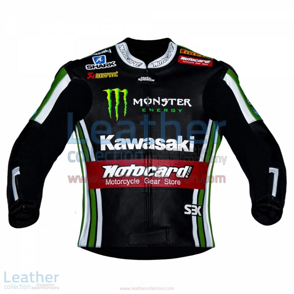 Tom Sykes Kawasaki 2015 SBK Leather Jacket | tom sykes