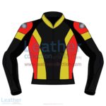 Tri Color Motorbike Leather Jacket For Men | Tri Color motorcycle Leather Jacket For Men