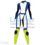 Tri Color Two-Piece Motorbike Leather Suit For Women | Tri Color Two-Piece motorcycle Leather Suit For Women