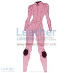 Uni Color Two-Piece Motorbike Leather Suit For Women | Uni Color Two-Piece motorcycle Leather Suit For Women