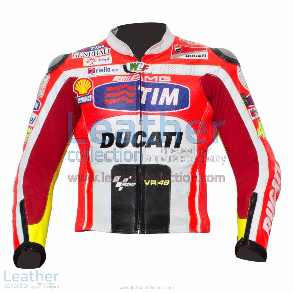 Valentino Rossi Ducati 2011 Leather Jacket | Valentino rossi jacket