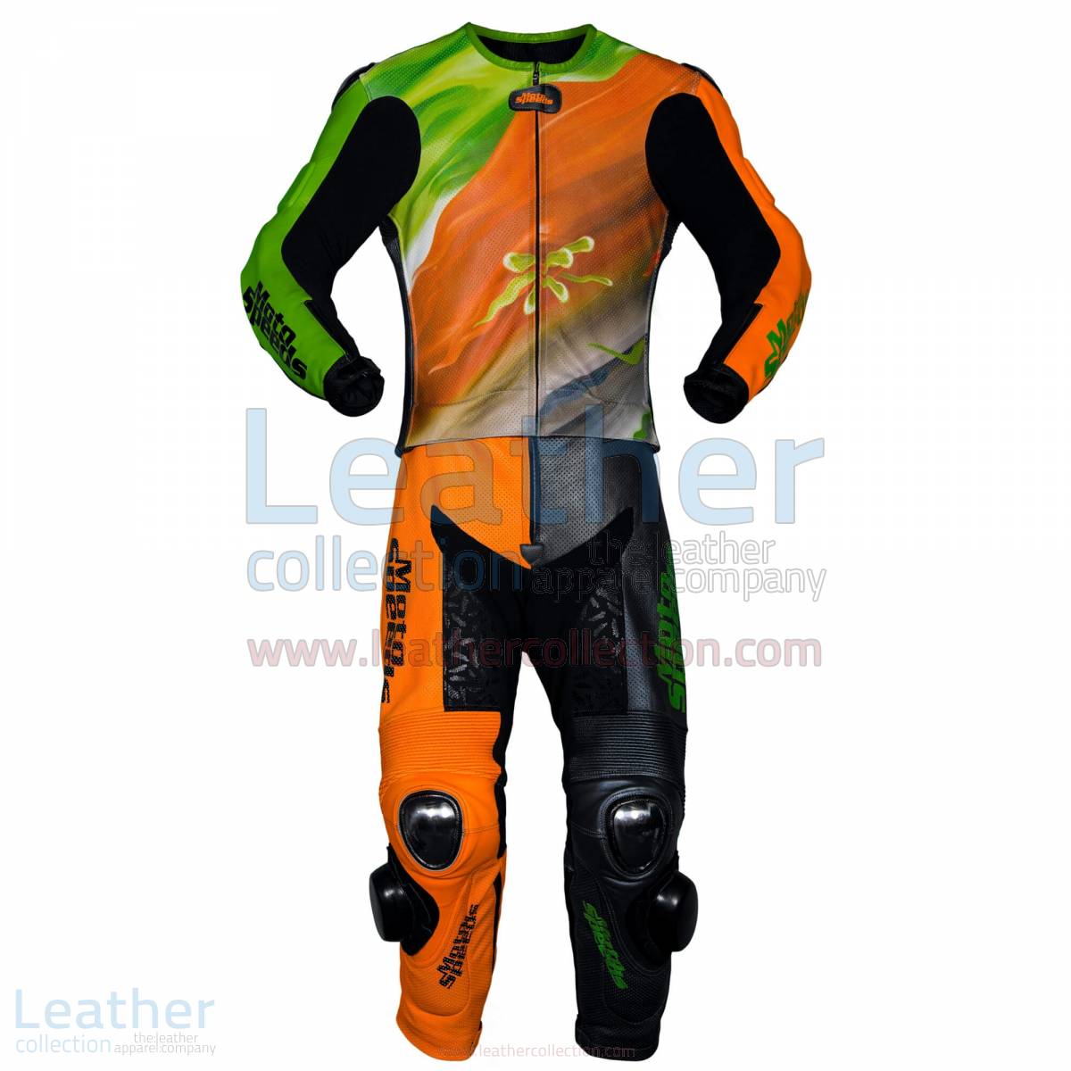 Abstract Race Leather Riding Suit –  Suit