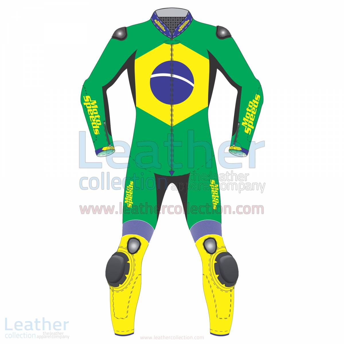 Brazil Flag Moto Race Suit