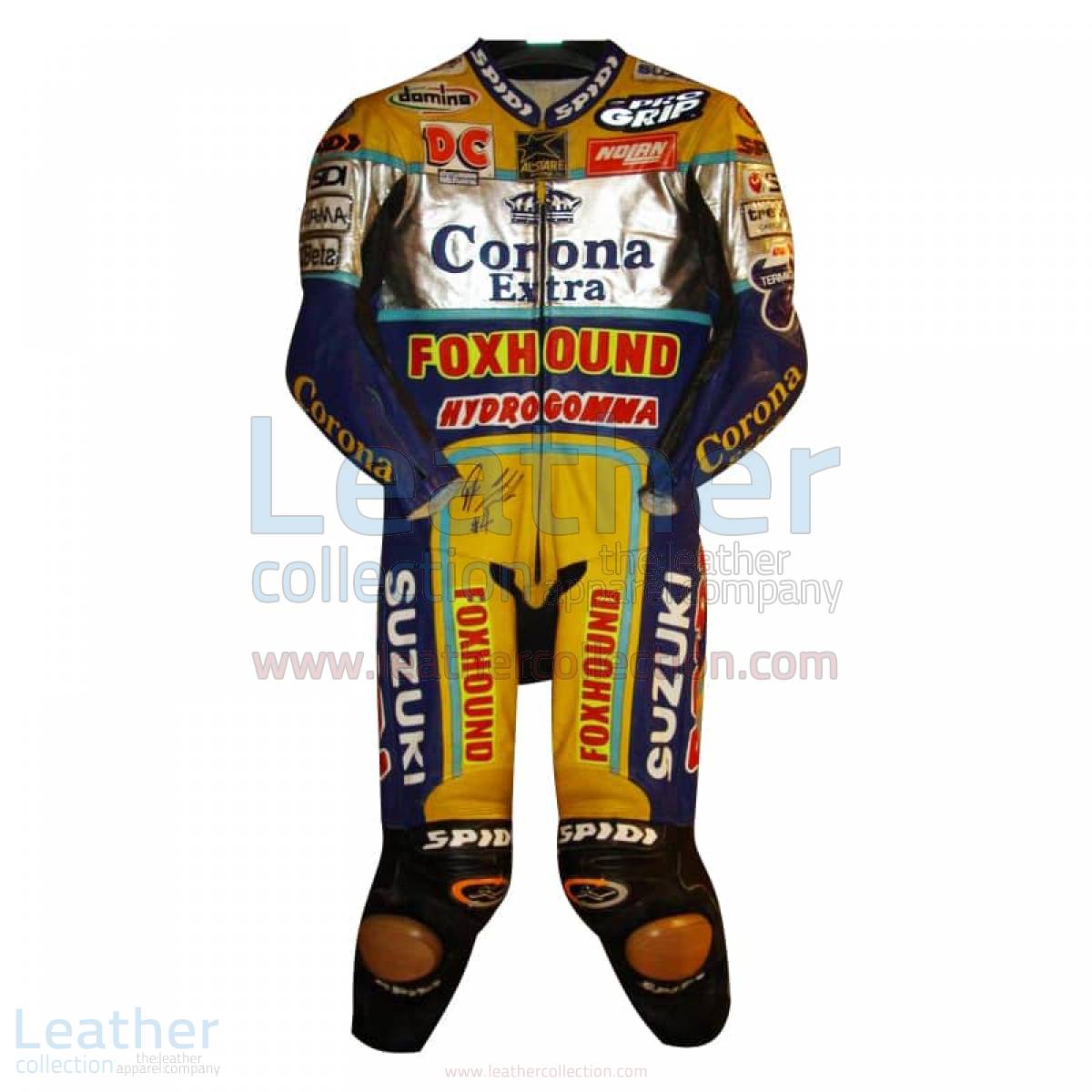 Fabrizio Pirovano Suzuki Corona Leather Suit 1998 WSBK