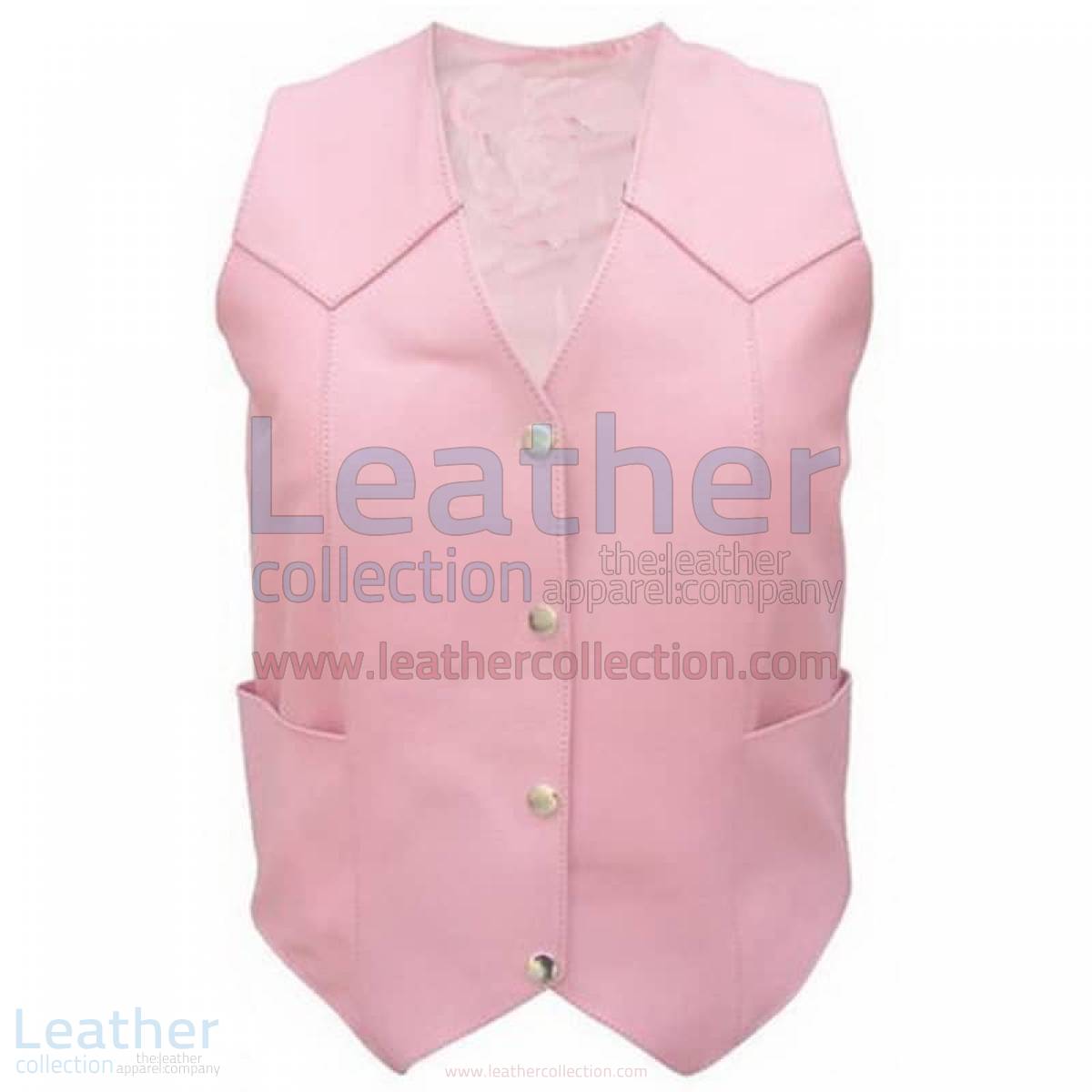 Ladies Pink Basic Plain Vest