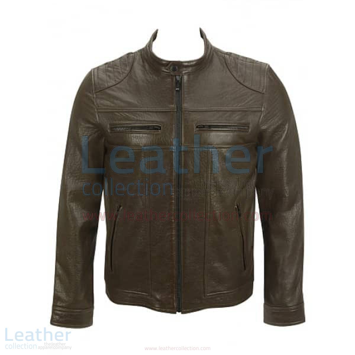 Saddle Shoulder Antique Leather Jacket
