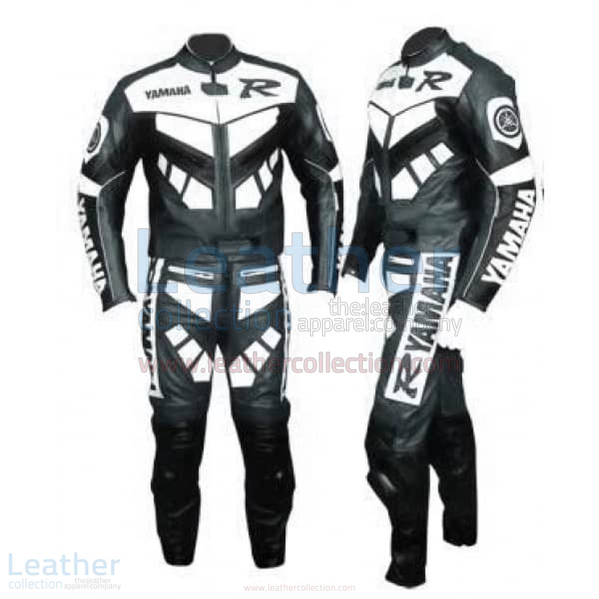 Yamaha R Racing Leather Suit Gun Metal