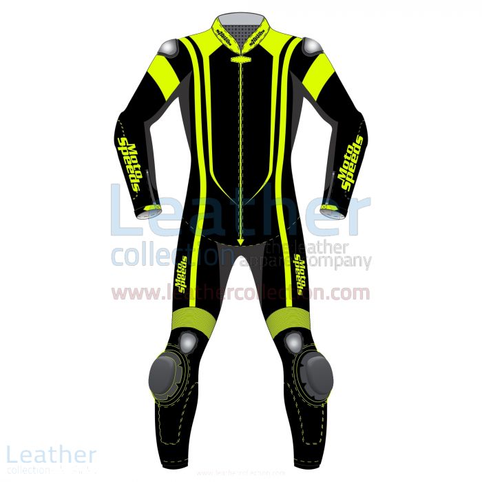 Pick Online Alpha Neon Leather Motorbike Suit for ¥81,200.00 in Japan