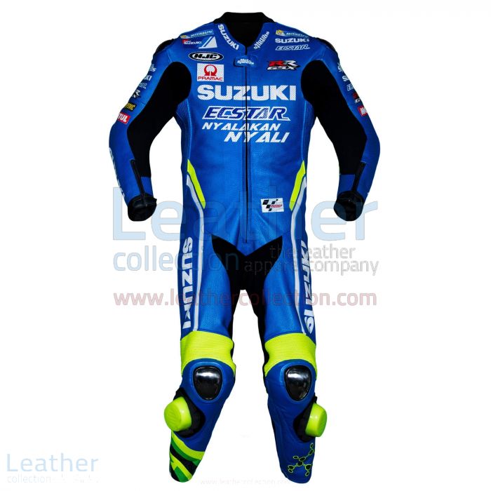 Andrea Iannone Suzuki MotoGP 2018 Leather Suit front view