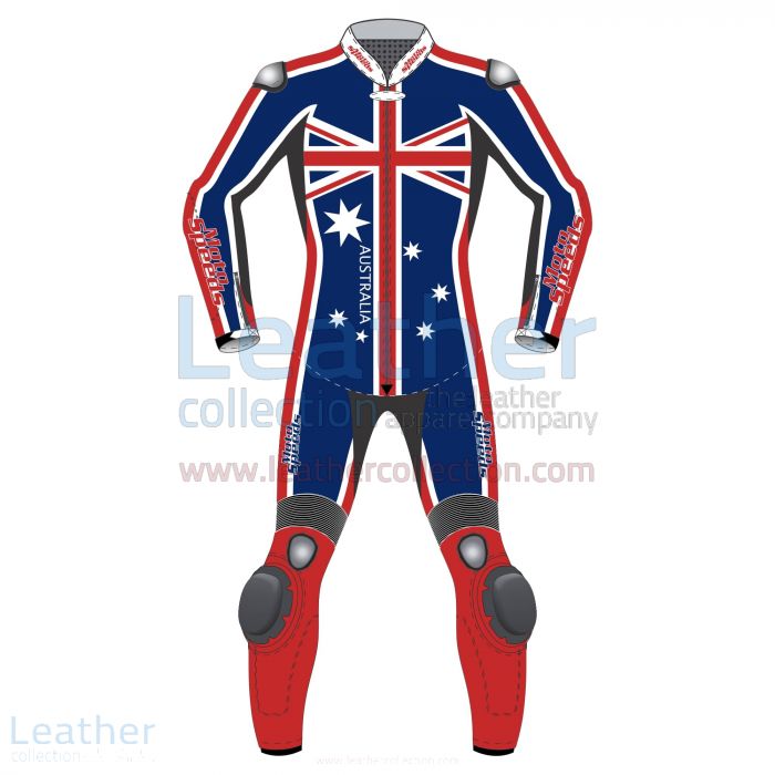 Australian Flag Moto Racing Suit Front View