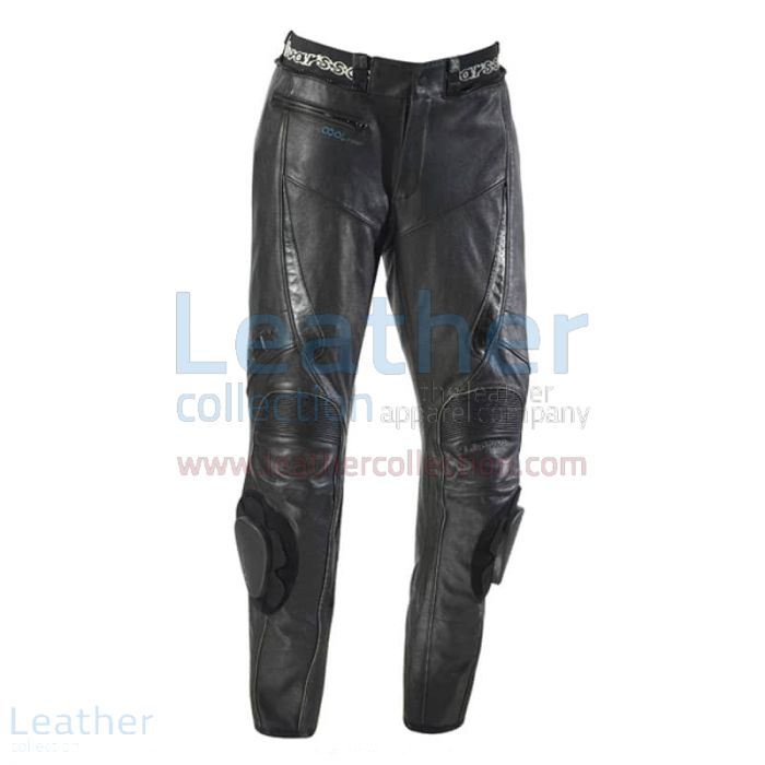 Leather Cool Motorcycle Pants front view