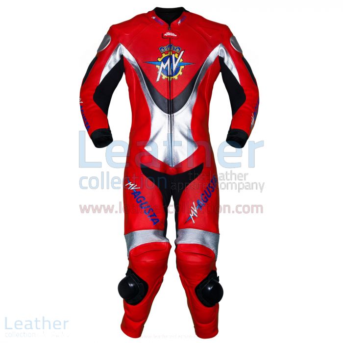 MV Agusta Racing Leather Suit front view