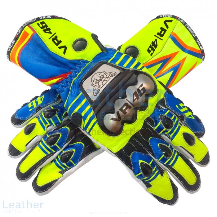Valentino Rossi MotoGP 2015 Race Gloves upper view
