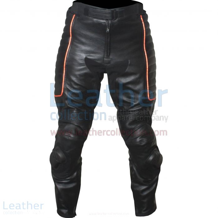 X-MEN Motorbike Leather Pants front view