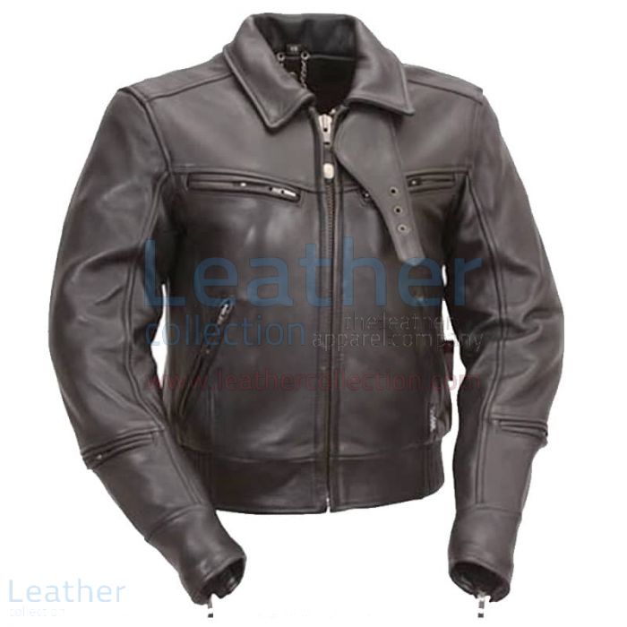 Premium leather biker