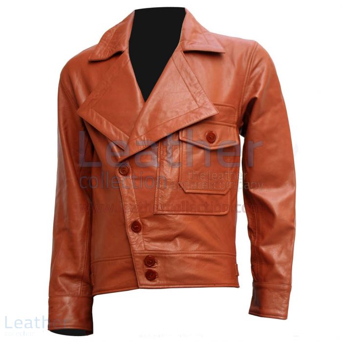 Aviator leather jacket