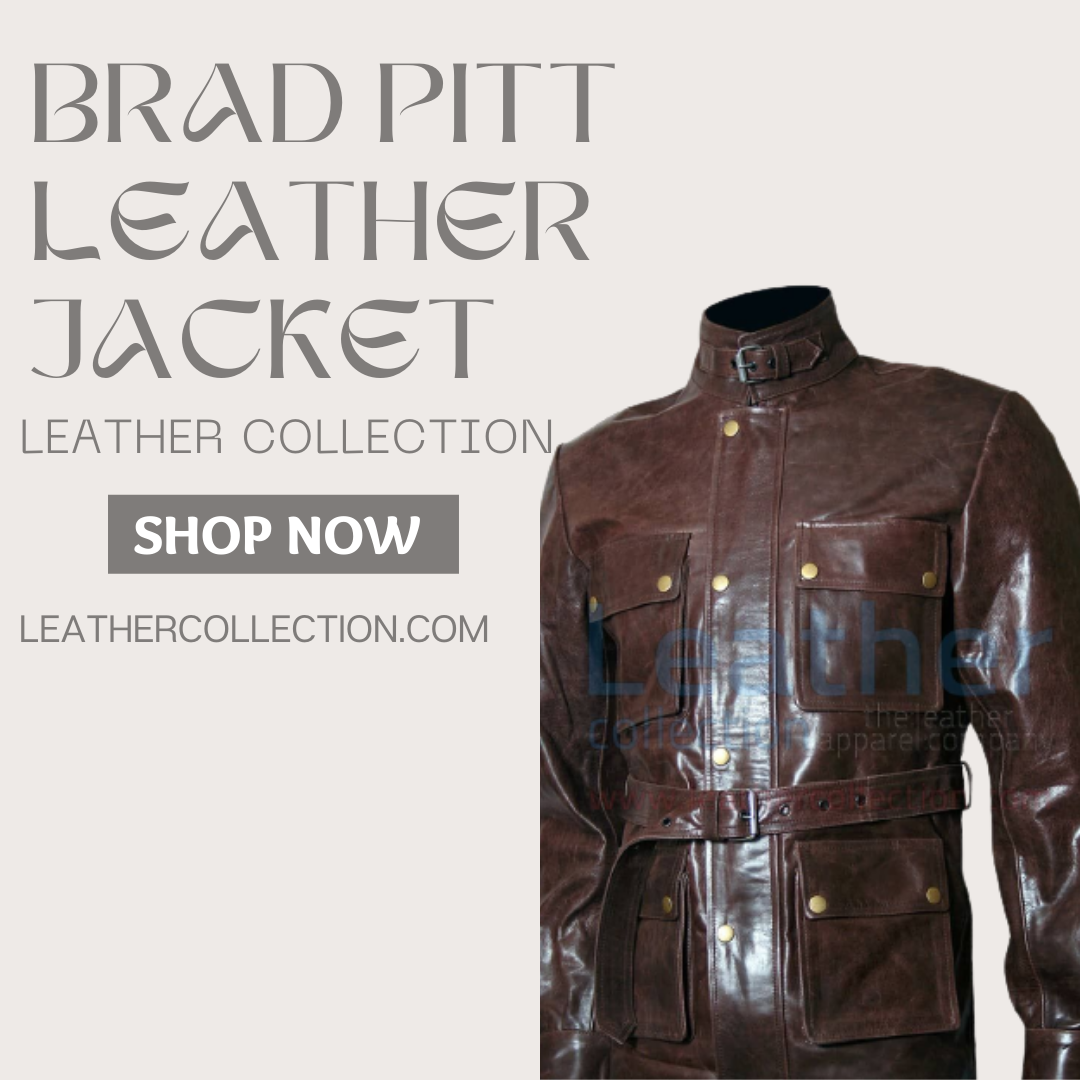 Brad pitt leather jacket