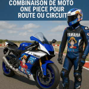 Illustration of Choisir la bonne Yamaha combinaison de moto One Piece pour route ou circuit