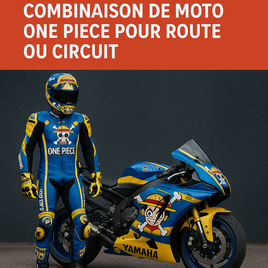 Illustration of Choisir la bonne Yamaha combinaison de moto One Piece pour route ou circuit