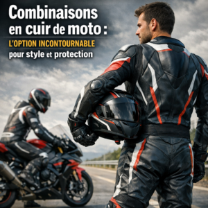Veste en cuir de moto Honda illustration for Combinaisons en cuir de moto : l'option incontournable pour style et protection