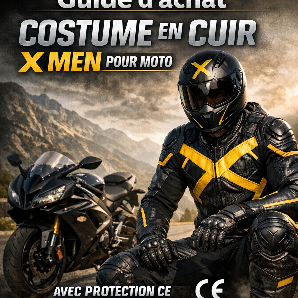 X MEN Costume en Cuir de Moto illustration for Guide d’achat Costume en cuir X Men pour moto avec protection CE