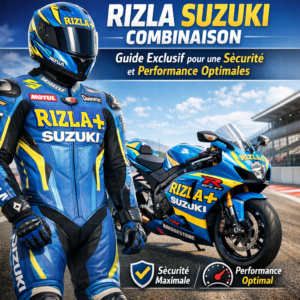 Rizla Suzuki Costume de Course Moto illustration for Rizla Suzuki Combinaison : Guide Exclusif pour une Sécurité et Performan
