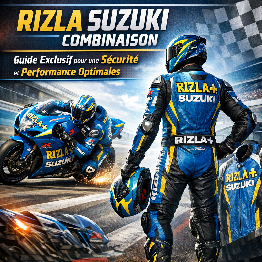 Rizla Suzuki Costume de Course Moto illustration for Rizla Suzuki Combinaison : Guide Exclusif pour une Sécurité et Performan